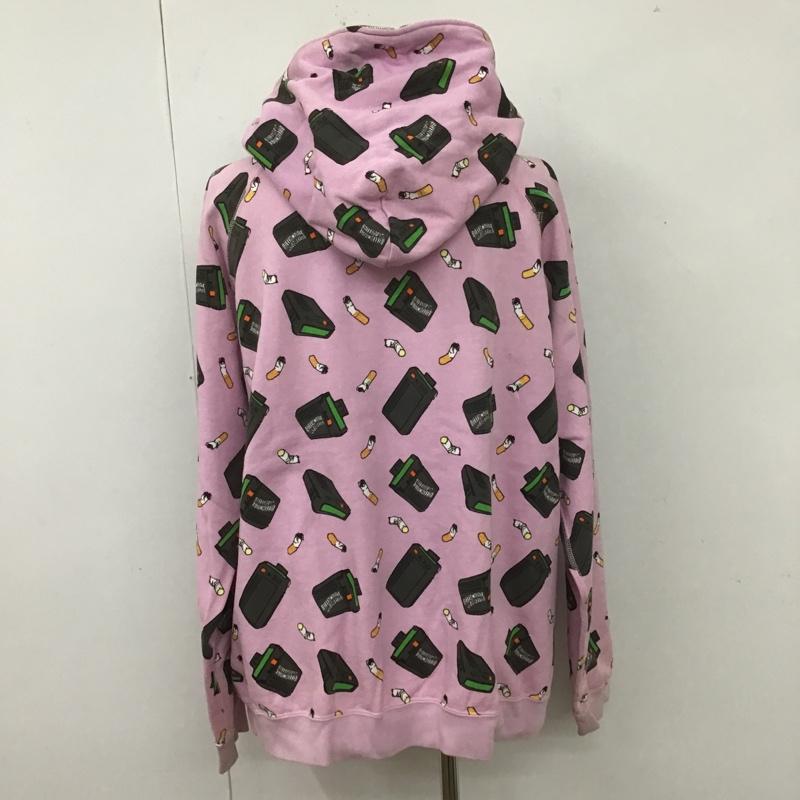 ビリオネア・ボーイズ・クラブ BILLIONAIRE BOYS CLUB パーカー 長袖 タバコ XL ロゴ、文字 X プリント 桃 / ピンク / メンズ USED 古着 中古 10105702