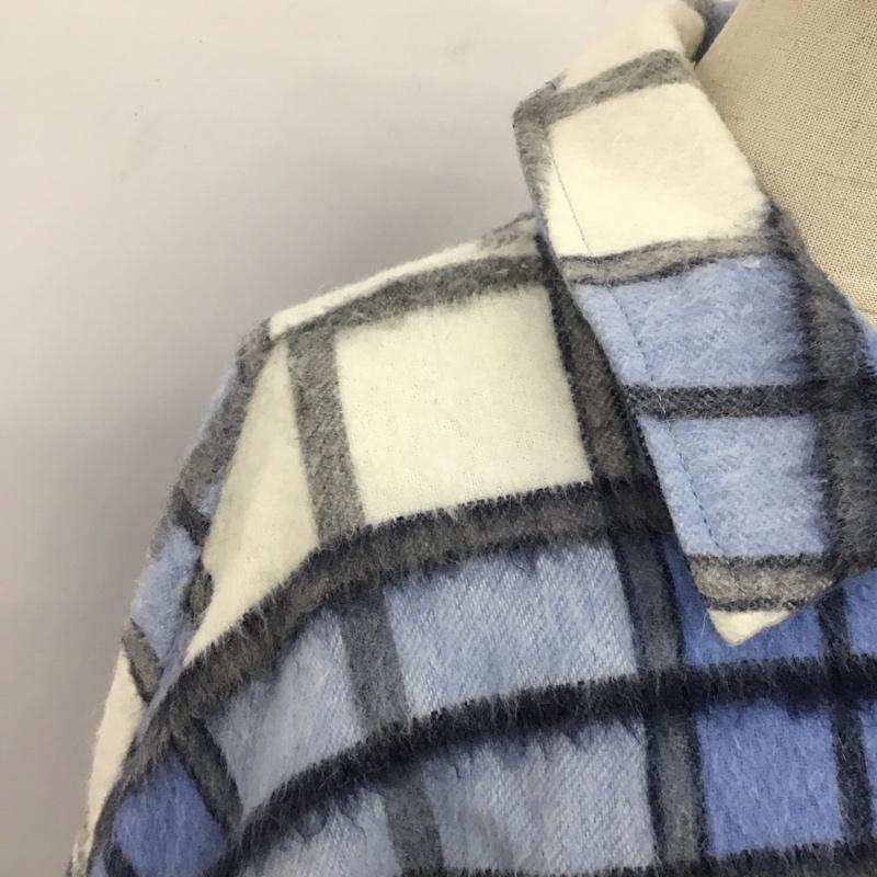 ザラ ZARA ジャケット、上着 ジャケット、ブレザー 長袖ジャケット アウター 前ボタン チェックシャツ L チェック マルチカラー / マルチカラー / レディース USED 古着 中古 10126084