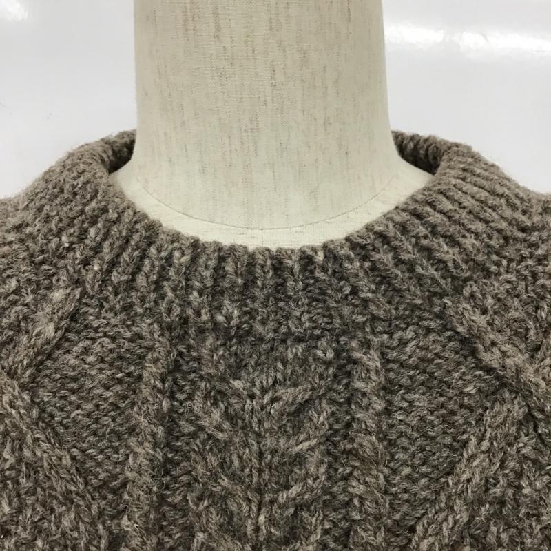 古着 USED ニット、セーター 長袖 アラン編 House of Ireland 無地 ベージュ / ベージュ / メンズ USED 古着 中古 10105758