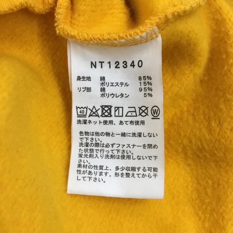 ザノースフェイス THE NORTH FACE パーカー 長袖 ジップアップパーカー 長袖パーカー フード付きパーカー M ロゴ、文字 黄 / イエロー / メンズ USED 古着 中古 10118668