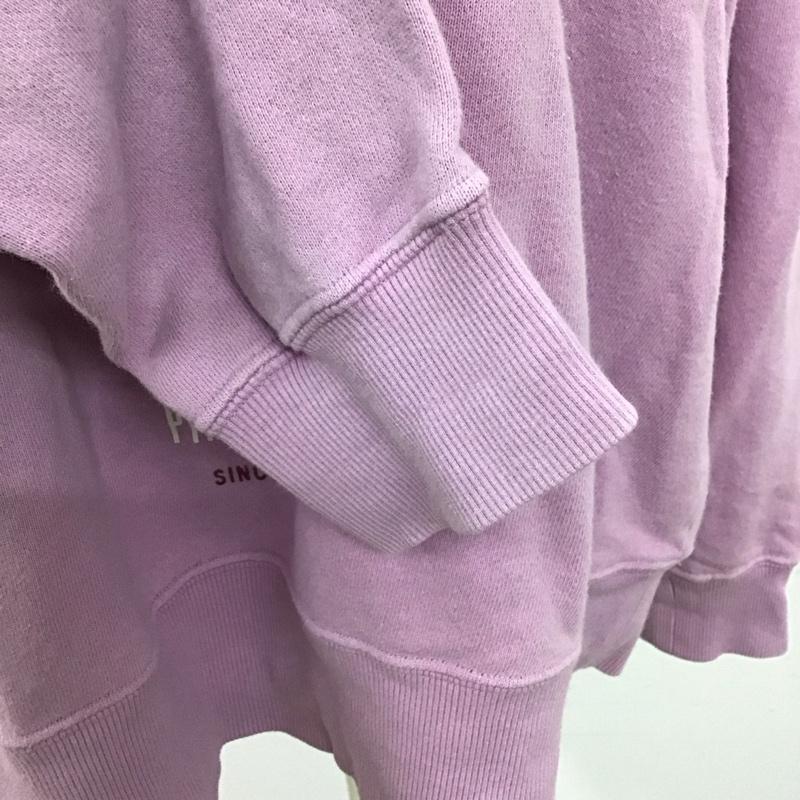ピンクハウス PINK HOUSE トレーナー 長袖 長袖トレーナー スウェット クルーネック リブスウェットカットソー L ロゴ、文字 桃 / ピンク / レディース USED 古着 中古 10117315