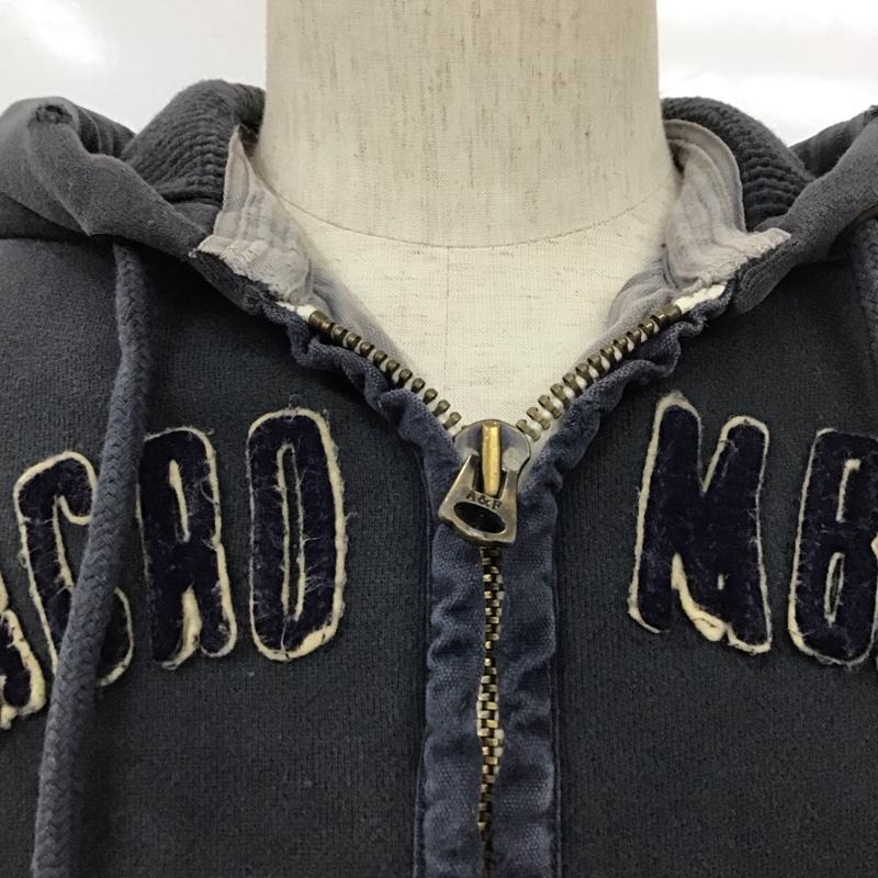アバクロンビーアンドフィッチ ABERCROMBIE&FITCH パーカー 長袖 長袖パーカー フード付きパーカー プリントスウェット トレーナー S ロゴ、文字 紺 / ネイビー / メンズ USED 古着 中古 10109857