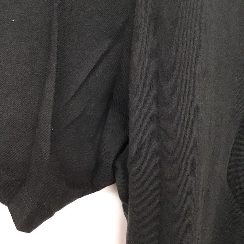 エッセンシャルズ ESSENTIALS ポロシャツ 半袖 半袖ポロシャツ 半袖カットソー カラーシャツ M ロゴ、文字 黒 / ブラック / メンズ USED 古着 中古 10132889
