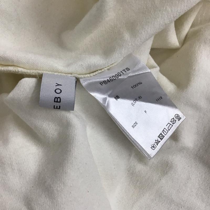 ページボーイ PAGEBOY シャツ、ブラウス 長袖 PB460001TS ハクプリントデニムルーズ シャツ FREE 白 / ホワイト / レディース USED 古着 中古 10139854