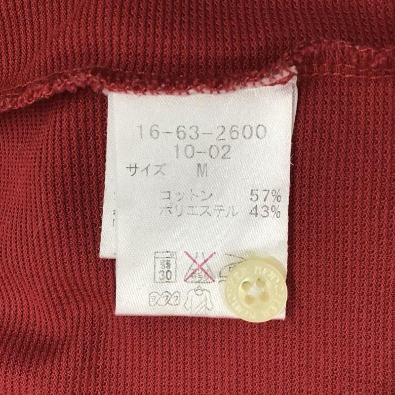 ニューヨーカー NEWYORKER ポロシャツ 半袖 半袖ポロシャツ カラーシャツ 半袖カットソー M ロゴ、文字 赤 / レッド / メンズ USED 古着 中古 10116967