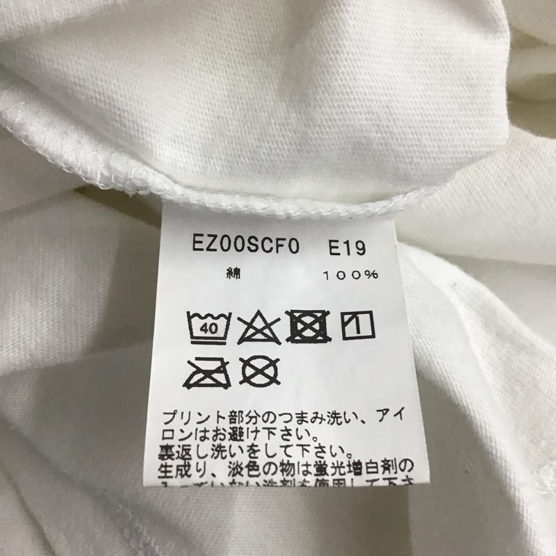 アニエス・ベー agnes b. Tシャツ 半袖 半袖カットソー プリントTシャツ クルーネックカットソー M ロゴ、文字 白 / ホワイト / レディース USED 古着 中古 10135107