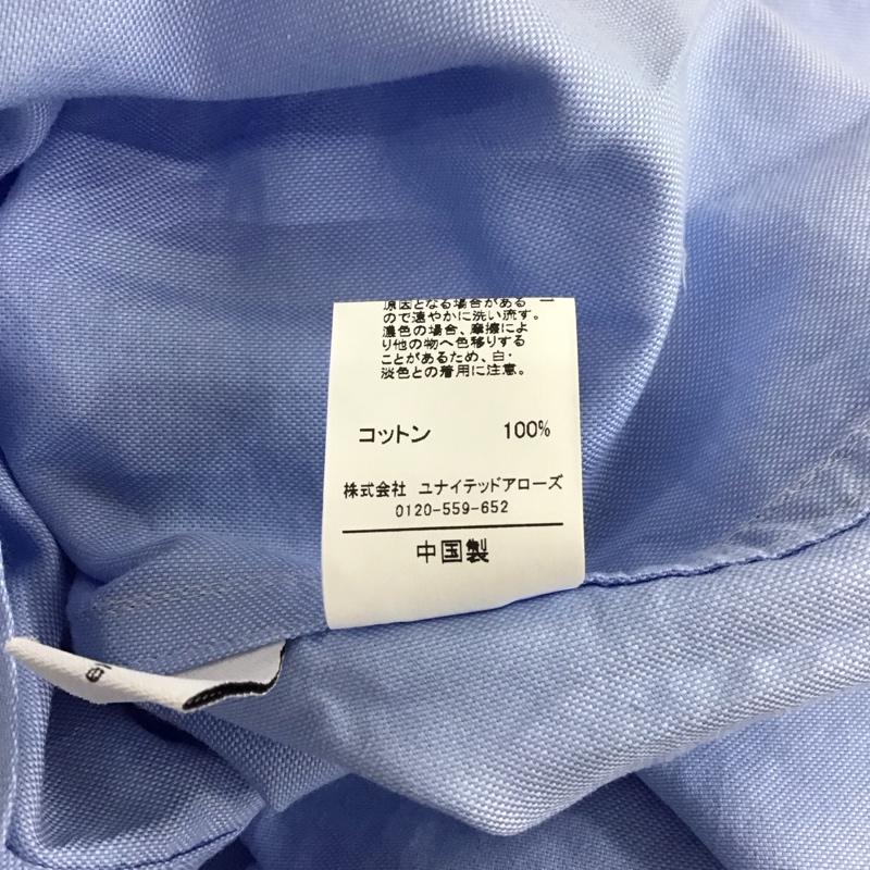 ユナイテッドアローズグリーンレーベルリラクシング UNITED ARROWS green label relaxing シャツ、ブラウス 長袖 3611-146-2112-7105 コットン オックス オーバー シャツ 36 無地 水色 / ライトブルー / レディース USED 古着 中古 10133799
