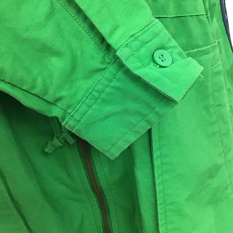 アディダス adidas ジャケット、上着 ジャケット、ブレザー ジップアップジャケット ジャンパー ロングジャケット カジュアルジャケット アウター ロゴ、文字 緑 / グリーン / レディース USED 古着 中古 10111889