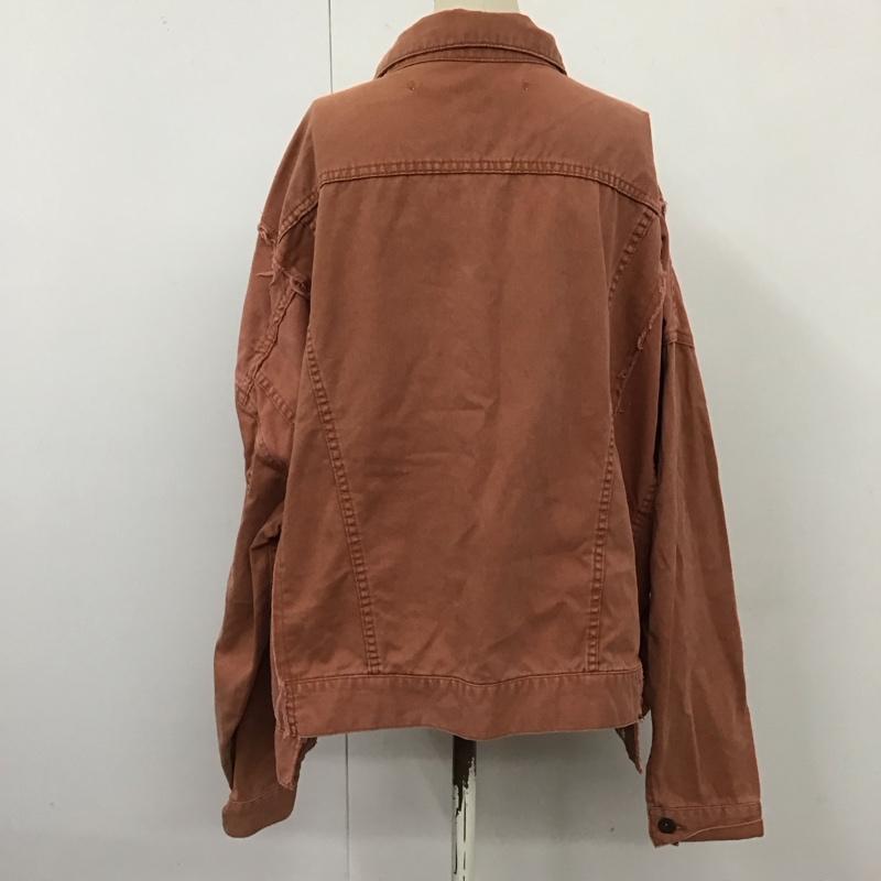 ニコアンド niko and... ジャケット、上着 ジャケット、ブレザー デニムジャケット カラージャケット 長袖ジャケット ブルゾン Gジャン 無地 橙 / オレンジ / レディース USED 古着 中古 10120402