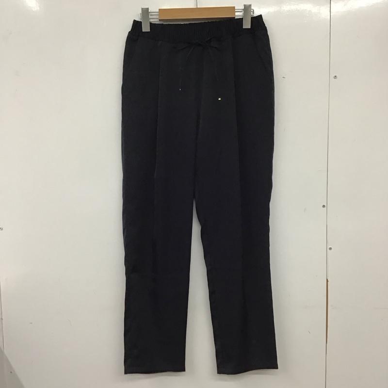 グリーンレーベルリラクシング green label relaxing パンツ スラックス 3614-162-1922 SCサテンイージーPT 38 無地 紺 / ネイビー / レディース USED 古着 中古 10137181