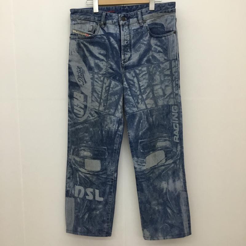ディーゼル DIESEL パンツ デニム、ジーンズ 32インチ 総柄 水色 / ライトブルー / メンズ USED 古着 中古 10135819