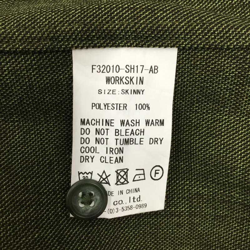 エフエイティー FAT シャツ、ブラウス 半袖 F32010-SH17-AB 半袖シャツ カラーシャツ 半袖カットソー 無地 緑 / グリーン / メンズ USED 古着 中古 10120262