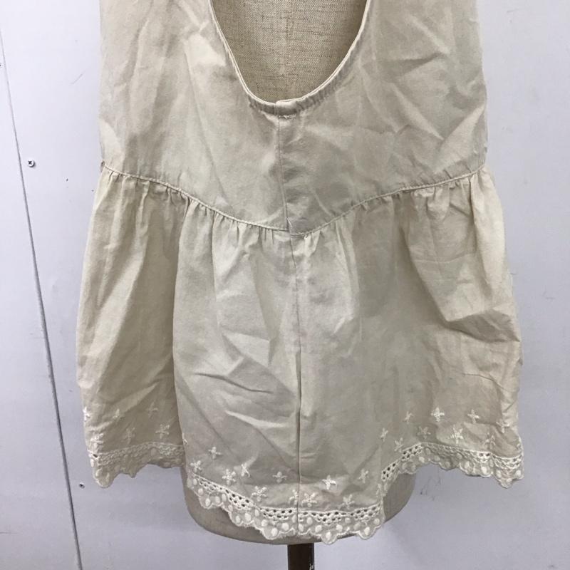 サマンサモスモス Samansa Mos2 カットソー 半袖 ノースリーブカットソー FREE 無地 ベージュ / ベージュ / レディース USED 古着 中古 10123159