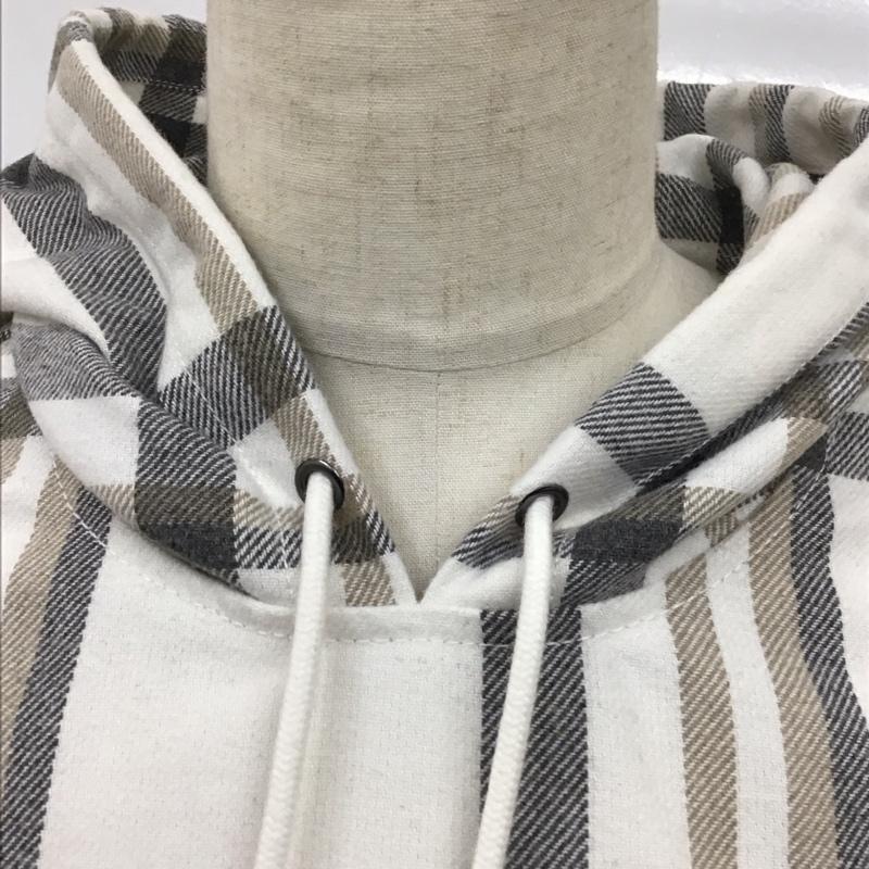 ザラ ZARA パーカー 長袖 長袖パーカー フード付きパーカー プリントスウェット トレーナー L チェック マルチカラー / マルチカラー /  メンズ USED 古着 中古 10118306