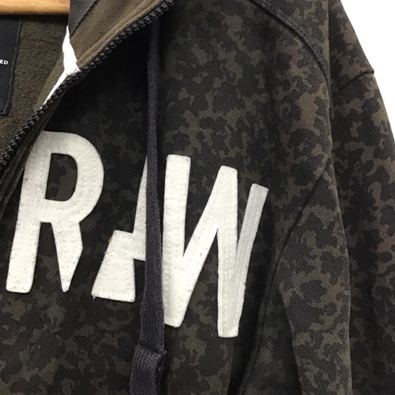ジースターロゥ G-STAR RAW パーカー 長袖 長袖パーカー ジップアップパーカー スウェット L ロゴ、文字 マルチカラー / マルチカラー / メンズ USED 古着 中古 10138433