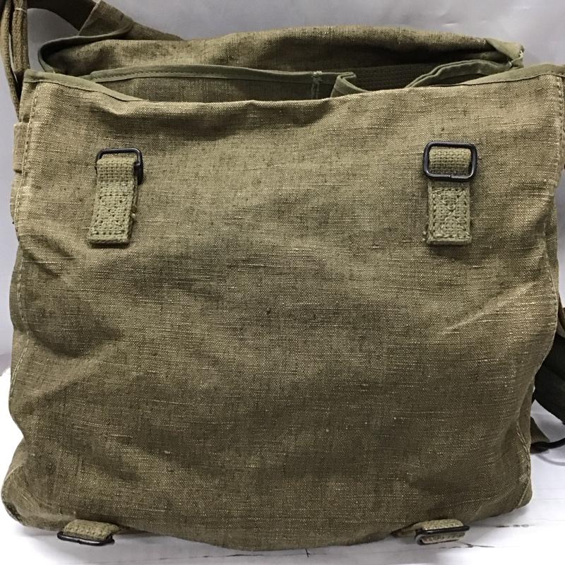 古着 USED ショルダーバッグ ショルダーバッグ ミリタリー フランス軍 リネンショルダー 無地 カーキ / カーキ / メンズ USED 古着 中古 10117912