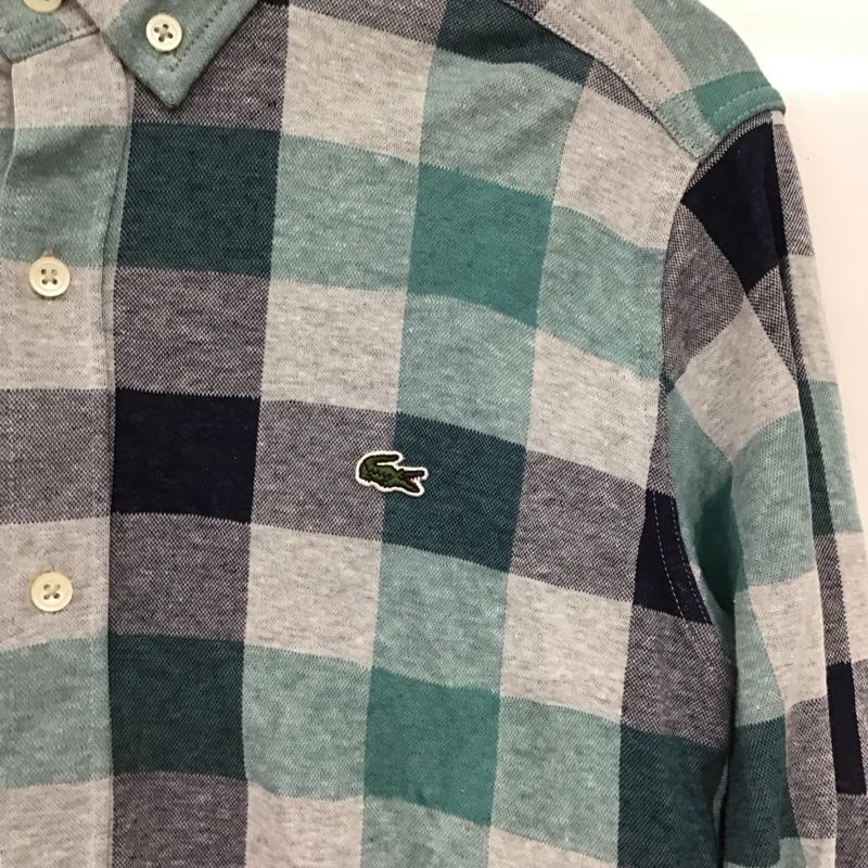 ラコステ LACOSTE シャツ、ブラウス 長袖 長袖シャツ チェックシャツ カラーシャツ ボタンダウンシャツ 4 チェック マルチカラー / マルチカラー / メンズ USED 古着 中古 10148233