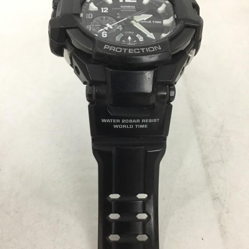 ジーショック G-SHOCK 腕時計 アナログ(クォーツ式) GA-1100 GRAVITYMASTER ロゴ、文字 黒 / ブラック / メンズ USED 古着 中古 10140182