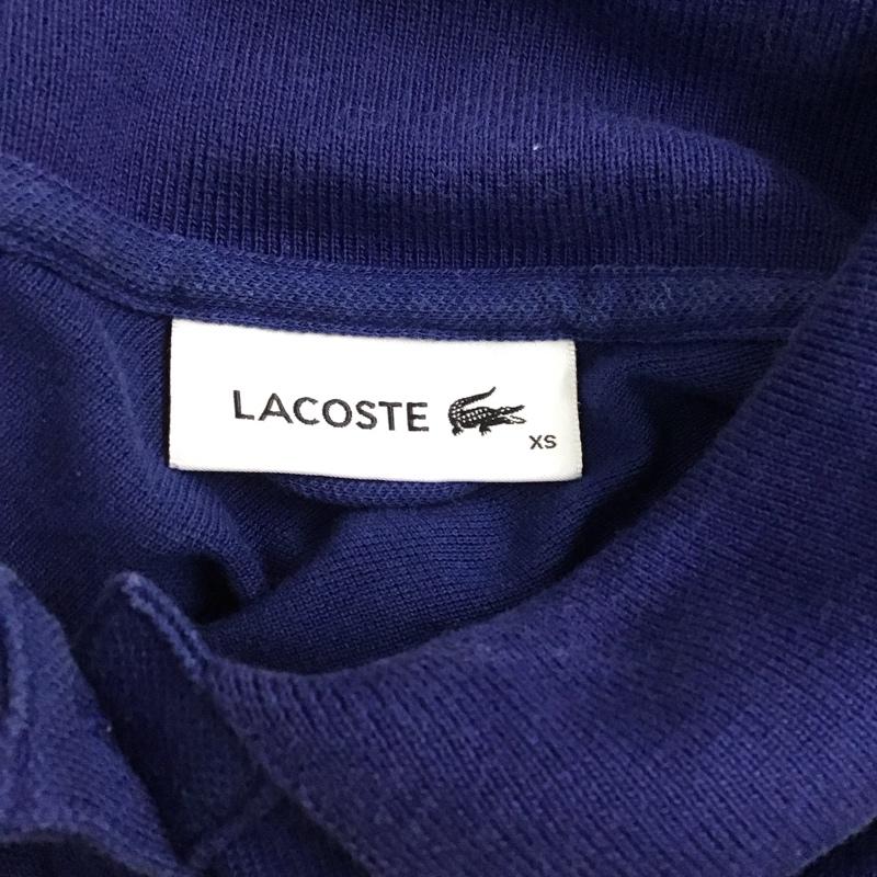ラコステ LACOSTE ワンピース ロングスカート 半袖ロングワンピース ポロシャツワンピース カラーシャツワンピース XS ロゴ、文字 青 / ブルー / レディース USED 古着 中古 10119472