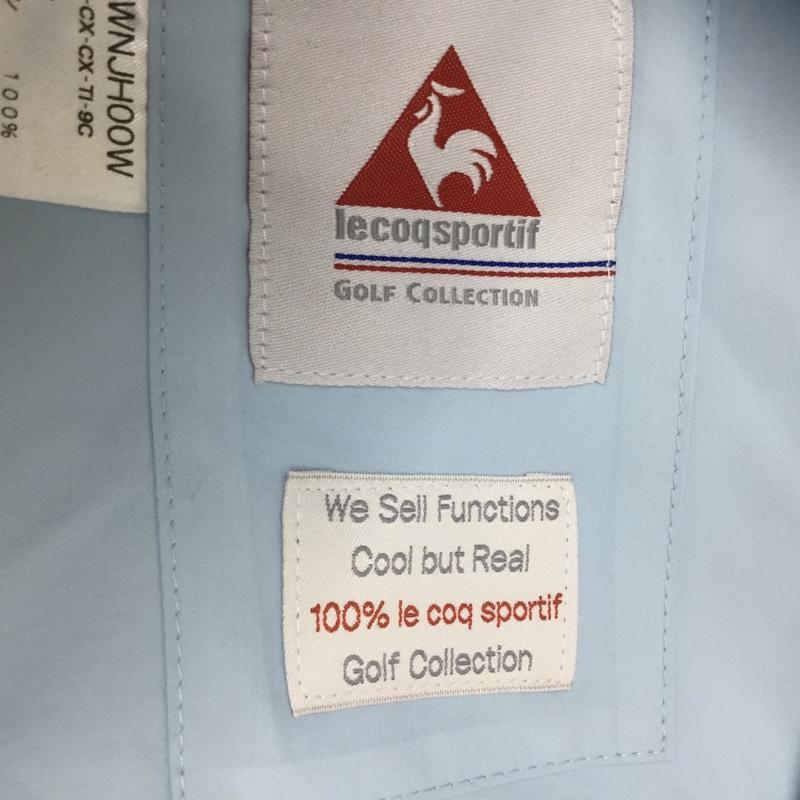 ルコックスポルティフ le coq sportif ウェア ウェア QGWNJH00W レインウエア ゴルフ 上下セット ジャケット パンツ L ロゴ、文字 白 / ホワイト / X 黒 / ブラック / X 水色 / ライトブルー / レディース USED 古着 中古 10135538