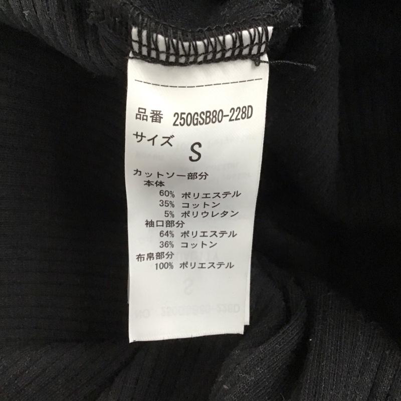 アズールバイマウジー AZUL BY MOUSSY カットソー 半袖 250GSB80-228D SHEER SLEEVE PUFF TOPS S 無地 黒 / ブラック / レディース USED 古着 中古 10129239