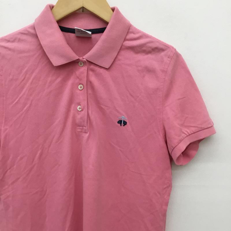 ブルックスブラザーズ BROOKS BROTHERS ポロシャツ 半袖 M ワンポイント 桃 / ピンク / レディース USED 古着 中古 10139441