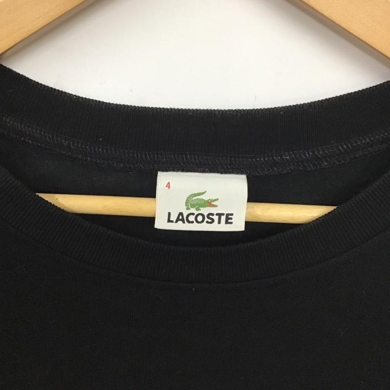 ラコステ LACOSTE トレーナー 長袖 長袖 4 無地 黒 / ブラック / メンズ USED 古着 中古 10139515