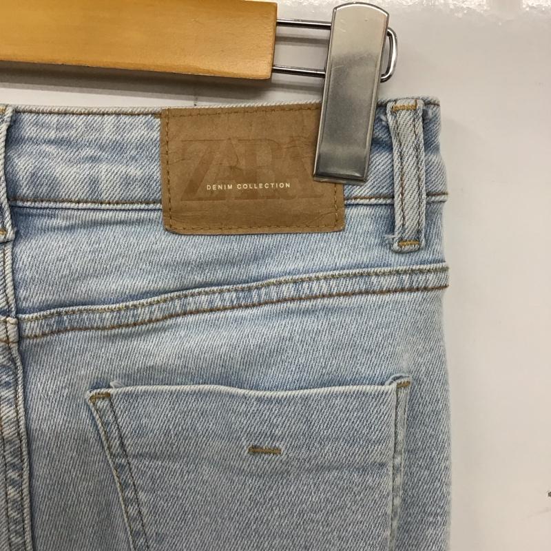ザラ ZARA パンツ デニム、ジーンズ デニムパンツ スリムパンツ カジュアルパンツ ストレッチパンツ 34 無地 インディゴ / インディゴ / レディース USED 古着 中古 10136761