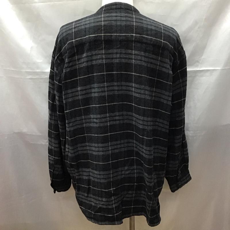 エンポリオアルマーニ EMPORIO ARMANI シャツ、ブラウス 長袖 長袖シャツ ノーカラーシャツ ポケットシャツ 長袖カットソー チェックシャツ 48 チェック マルチカラー / マルチカラー /  メンズ USED 古着 中古 10111469