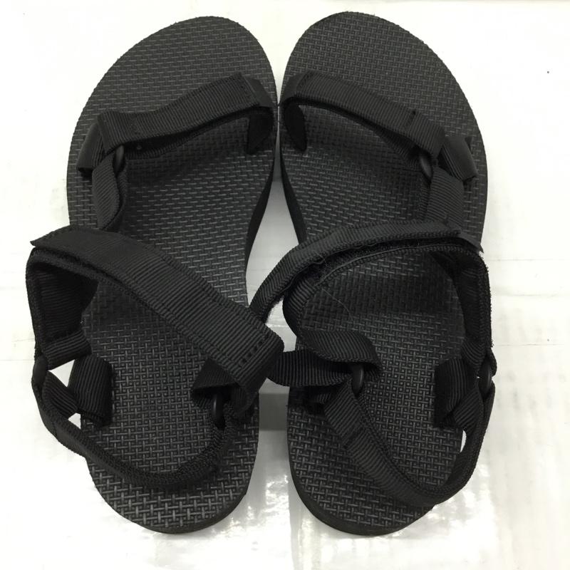 テバ Teva サンダル サンダル 1008844 FLATFORM UNIVERSAL 厚底サンダル 25cm 25.0cm ロゴ、文字 黒 / ブラック / レディース USED 古着 中古 10107591