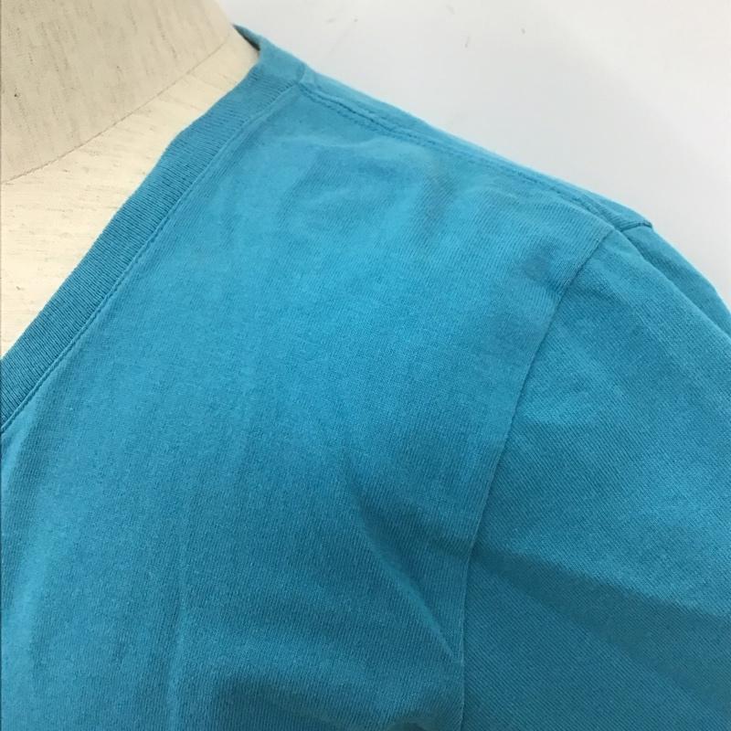 ナンバーナイン デニム NUMBER (N)INE DENIM Tシャツ 半袖 半袖カットソー 無地Tシャツ Vネックカットソー M 無地 青 / ブルー / メンズ USED 古着 中古 10107250
