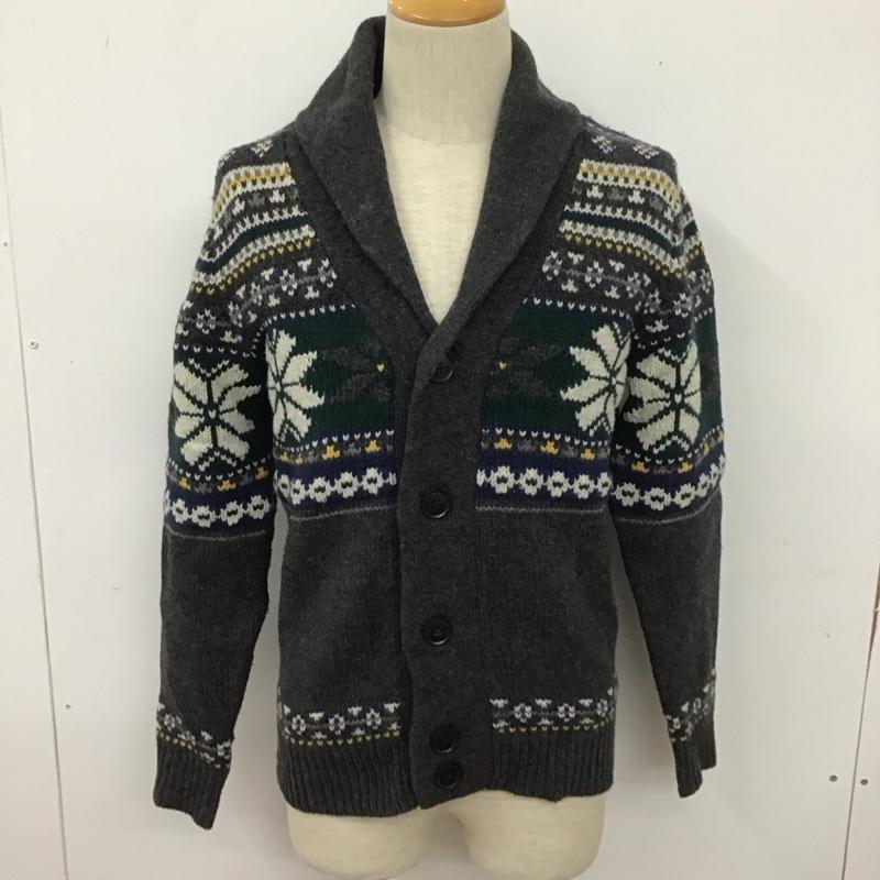 トミーヒルフィガー TOMMY HILFIGER カーディガン 長袖 長袖ニットカーディガン セーター 前開きボタンニットカーディガン S 総柄 マルチカラー / マルチカラー / メンズ USED 古着 中古 10111262