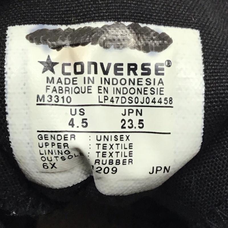 コンバース CONVERSE スニーカー スニーカー M3310 1209 ハイカット 23.5cm 23.5cm ロゴ、文字 黒 / ブラック / レディース USED 古着 中古 10118778