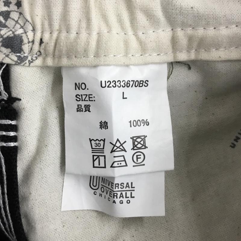 ユニバーサルオーバーオール UNIVERSAL OVERALL パンツ ワークパンツ、ペインターパンツ L 無地 黒 / ブラック / メンズ USED 古着 中古 10109969