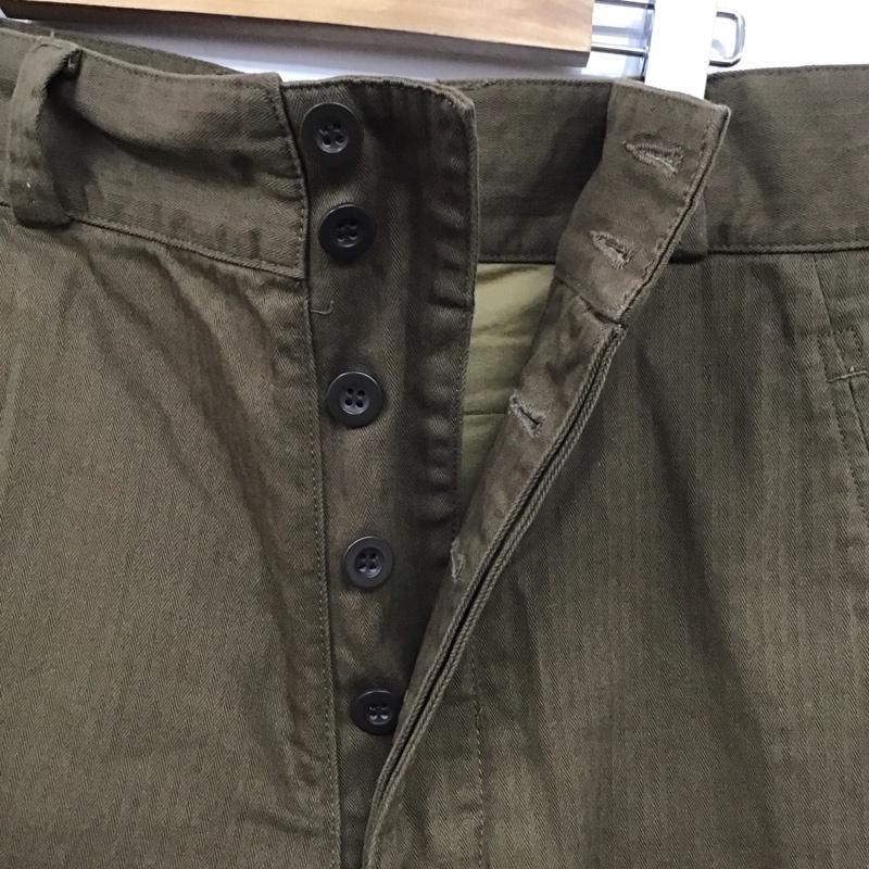 古着 USED パンツ ワークパンツ、ペインターパンツ フランス軍 M-47 pp282yn 無地 茶 / ブラウン /  メンズ USED 古着 中古 10121761