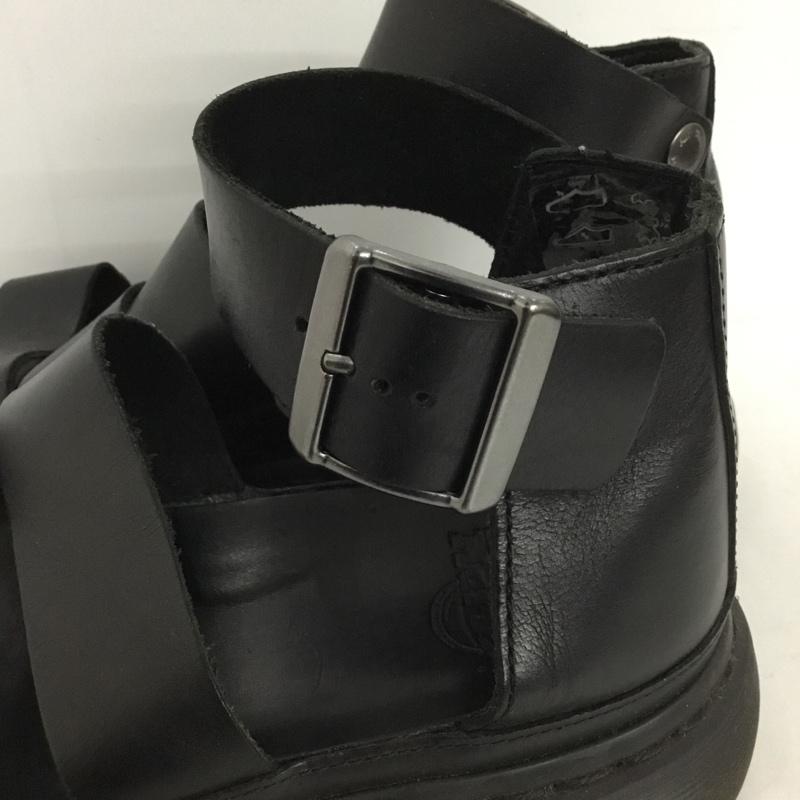 ドクターマーチン Dr.Martens サンダル サンダル AW006 ストラップ レザー UK4 US:6 無地 黒 / ブラック / レディース USED 古着 中古 10125172