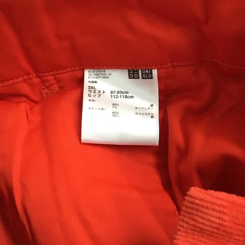 ユニクロ UNIQLO ボトムス ボトムス mARNI コーデュロイパンツ 3L 無地 橙 / オレンジ / メンズ USED 古着 中古 10121896