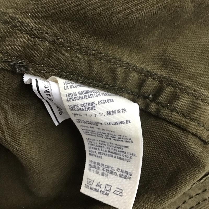 アバクロンビーアンドフィッチ ABERCROMBIE&FITCH ジャケット、上着 ジャケット、ブレザー ジップアップジャケット アウター スタンドネック ミリタリージャケット L ロゴ、文字 カーキ / カーキ / メンズ USED 古着 中古 10144490