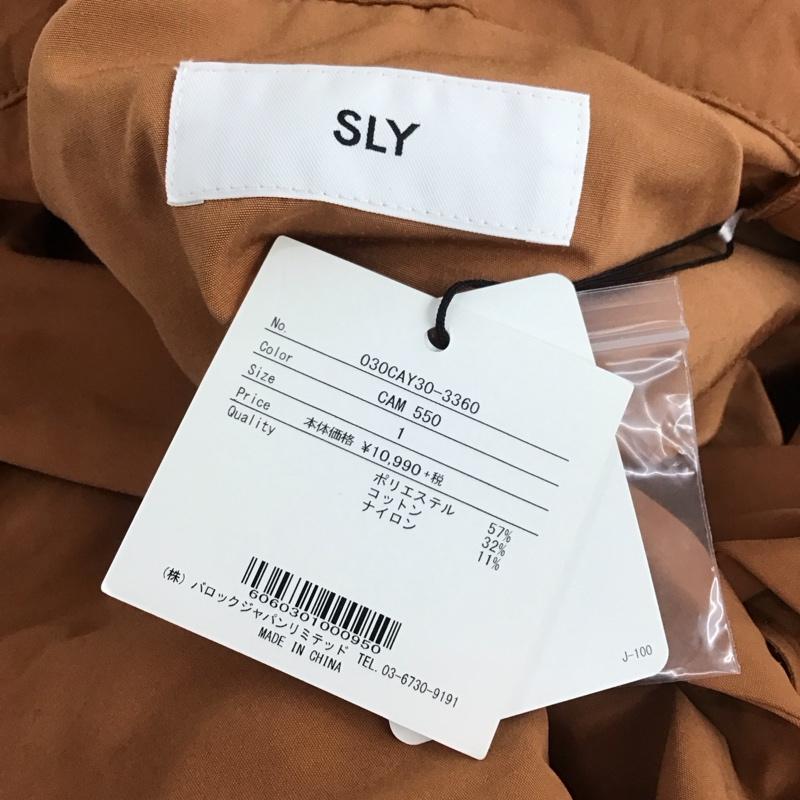 スライ SLY ジャケット、上着 ジャケット、ブレザー 030CAY30-3360 トレンチガウン タグ付き 1 無地 茶 / ブラウン / レディース USED 古着 中古 10113023