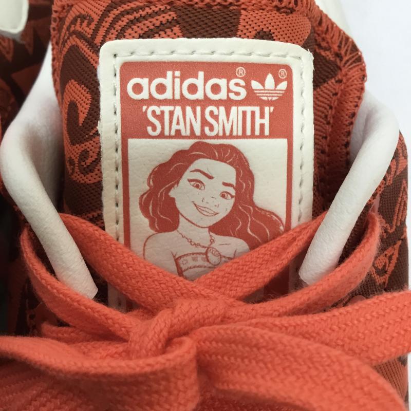 アディダス adidas スニーカー スニーカー HP5575 DISNEY モアナ スタンスミス 24.0cm 総柄 X キャラクター 橙 / オレンジ / X 白 / ホワイト / レディース USED 古着 中古 10133473