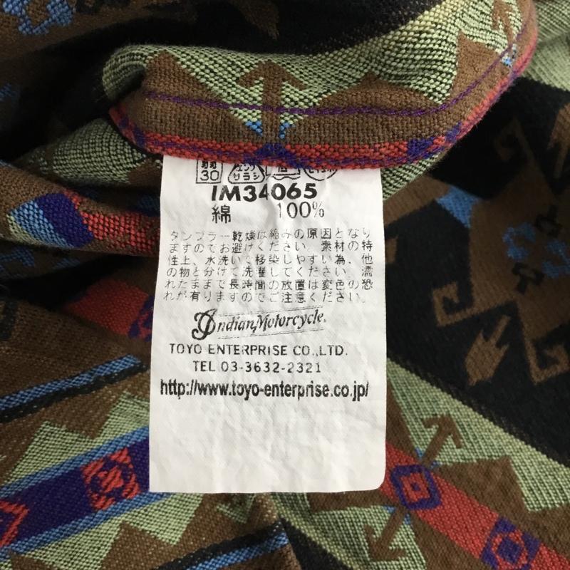 インディアンモトサイクル Indian Motocycle シャツ、ブラウス 半袖 半袖シャツ カラーシャツ 半袖カットソー インディアンシャツ S プリント マルチカラー / マルチカラー /  メンズ USED 古着 中古 10110045
