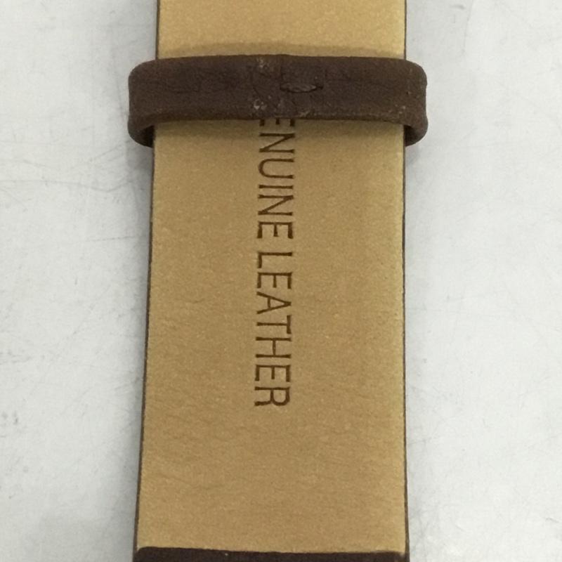 スカーゲン SKAGEN 腕時計 アナログ(クォーツ式) SKW6066 レザーベルト ロゴ、文字 茶 / ブラウン / X 金 / ゴールド / メンズ USED 古着 中古 10134984