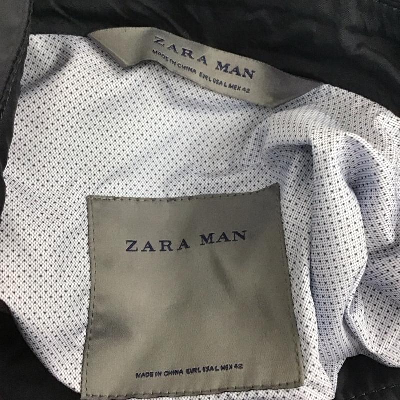 ザラメン ZARA MAN ジャケット、上着 ジャンパー、ブルゾン ロングコート ロングジャケット カラージャケット アウター L 無地 紺 / ネイビー / メンズ USED 古着 中古 10107702