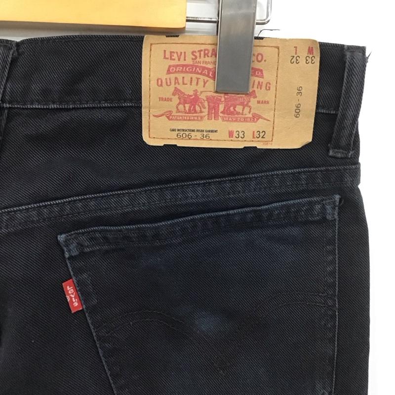 リーバイストラウスアンドコー Levi Strauss & co. パンツ デニム、ジーンズ デニムパンツ ワイドパンツ カジュアルパンツ 33インチ 無地 黒 / ブラック / メンズ USED 古着 中古 10127411