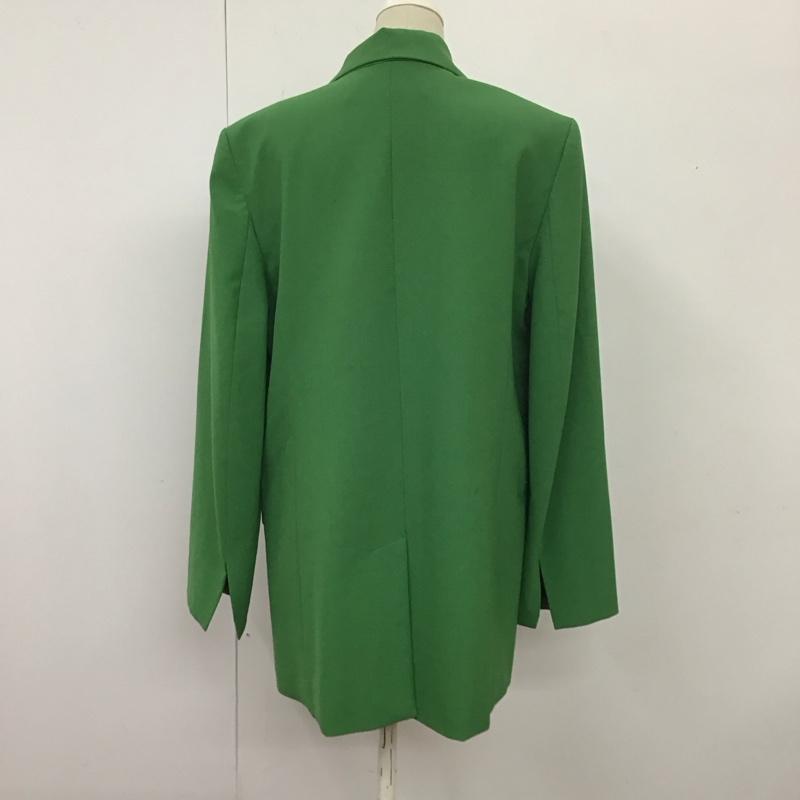 ザラ ZARA ジャケット、上着 ジャケット、ブレザー 3030 457 500 テーラード S 無地 緑 / グリーン / レディース USED 古着 中古 10113513
