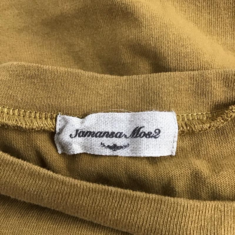 サマンサモスモス Samansa Mos2 カットソー 半袖 半袖カットソー 無地Tシャツ クルーネックカットソー フレア FREE 無地 茶 / ブラウン / レディース USED 古着 中古 10122709