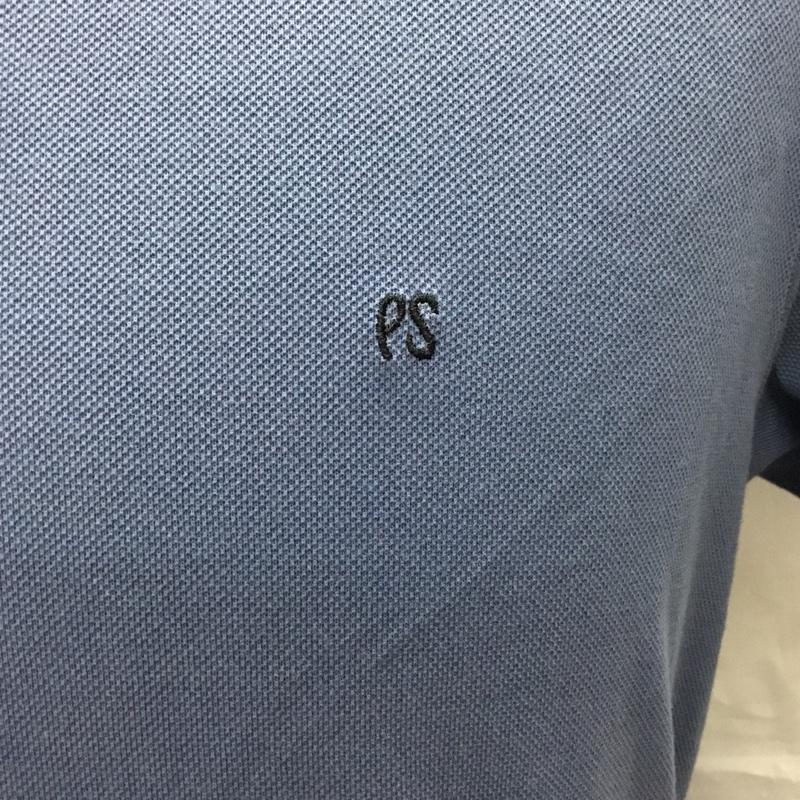 ポールスミス Paul Smith ポロシャツ 半袖 半袖ポロシャツ カラーシャツ 半袖カットソー S ロゴ、文字 青 / ブルー / メンズ USED 古着 中古 10109278