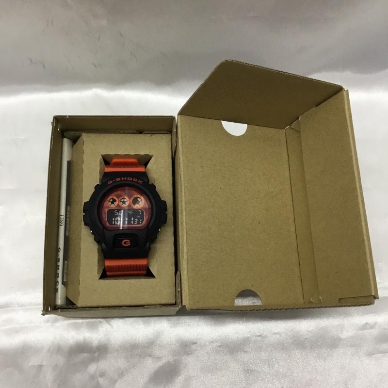 ジーショック G-SHOCK 腕時計 デジタル DW-6900TD Time distortionシリーズ 箱有 ロゴ、文字 黒 / ブラック / X 橙 / オレンジ / X 紺 / ネイビー / メンズ USED 古着 中古 10109236