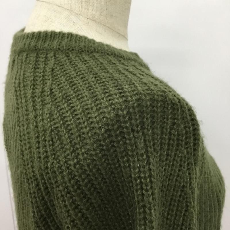コエ koe ニット、セーター 長袖 S 無地 カーキ / カーキ / レディース USED 古着 中古 10043431