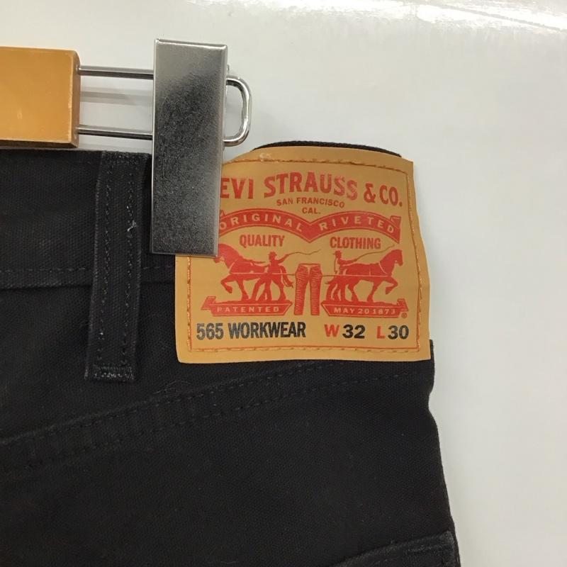リーバイス Levi s パンツ ワークパンツ、ペインターパンツ 32インチ 無地 黒 / ブラック /  メンズ USED 古着 中古 10121902